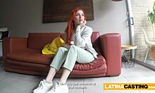 Colombiansk skønhed bedøver med deepthroat-færdigheder under casting-session