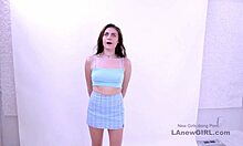 Søt jente nyter grov sex under audition