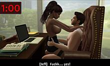 A férjes nők forró találkozása a szomszédjával a Sims 4-ben
