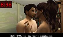 Pertemuan panas wanita menikah dengan tetangganya di Sims 4