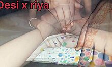 Desi X Riya Chut enjoys giving and receiving pleasure with her friend's large cock