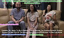 Aria Nicole, a mixed cutie from Tampa, experiences her first gynecological exam with her neighbor as the doctor. The entire encounter is captured on hidden cameras at girlsgonegyno.com