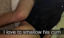 Amateur teen on Snapchat can't resist deepthroating