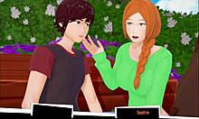 Pertemuan romantis dengan teman berambut merah bahenolku dalam suasana berbasis game