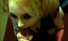 Amateur cosplay video of a gorgeous girl giving a blowjob
