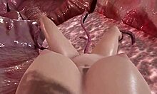 Naplněné video 8m, kde tentaklová příšera natahuje mokrou vagínu mladé Tify