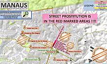 Gruppensex mit brasilianischen Mädchen auf der Straße