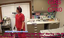 Hemvideo av asiatisk flickväns fitta som blir undersökt på sjukhus